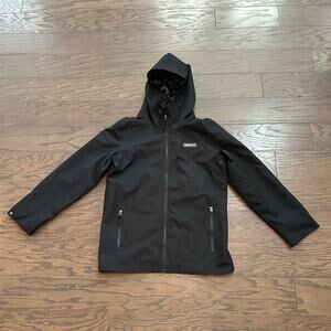 Obermeyer Boys The Heritage Collection Black Wind Breaker Jacket Size Large